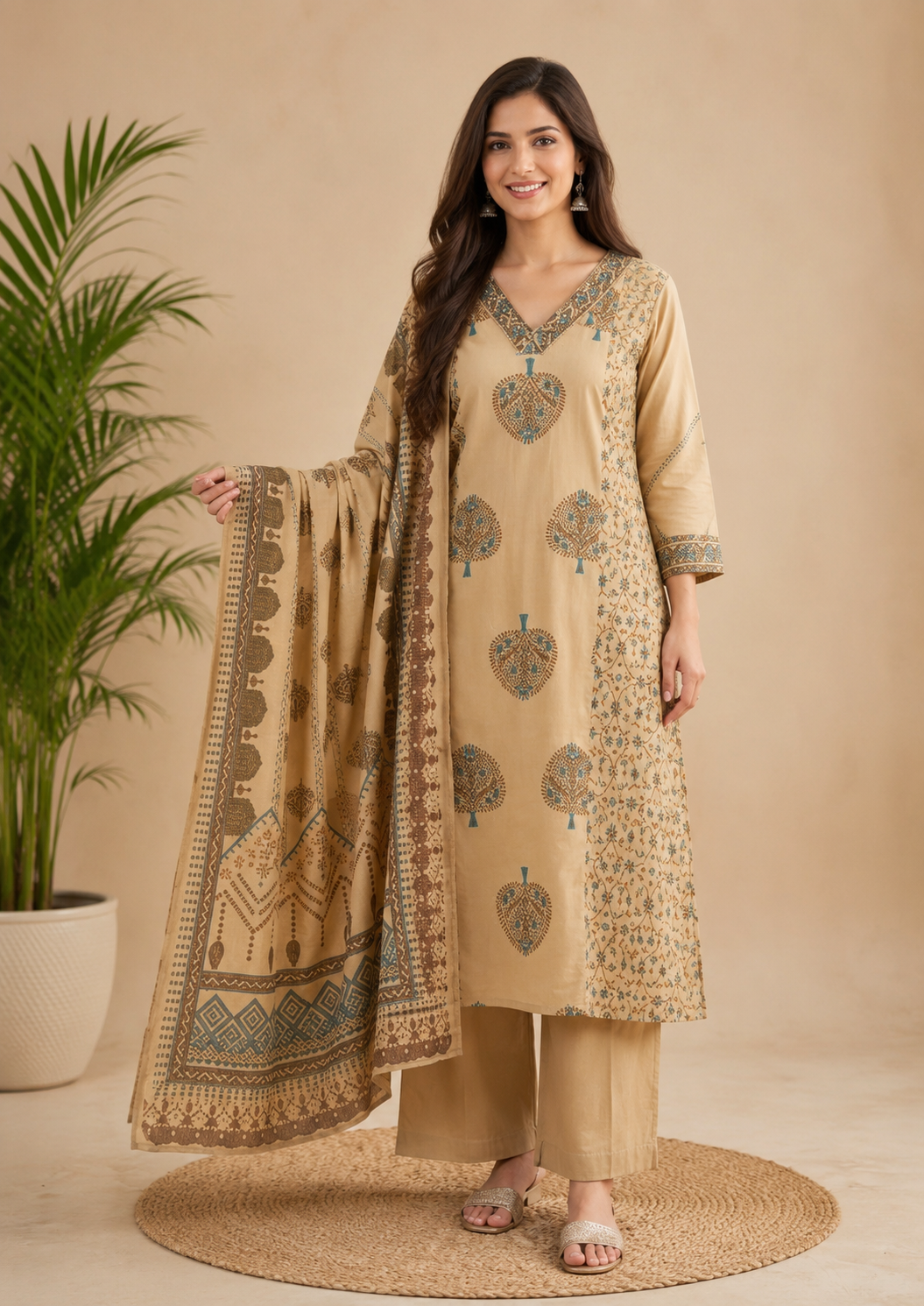 Firozi Grace Suit Set